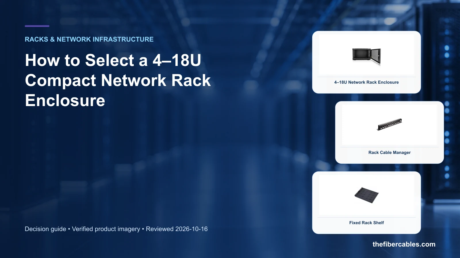 compact network rack enclosure: 4–18U Network Rack Enclosure selection guide