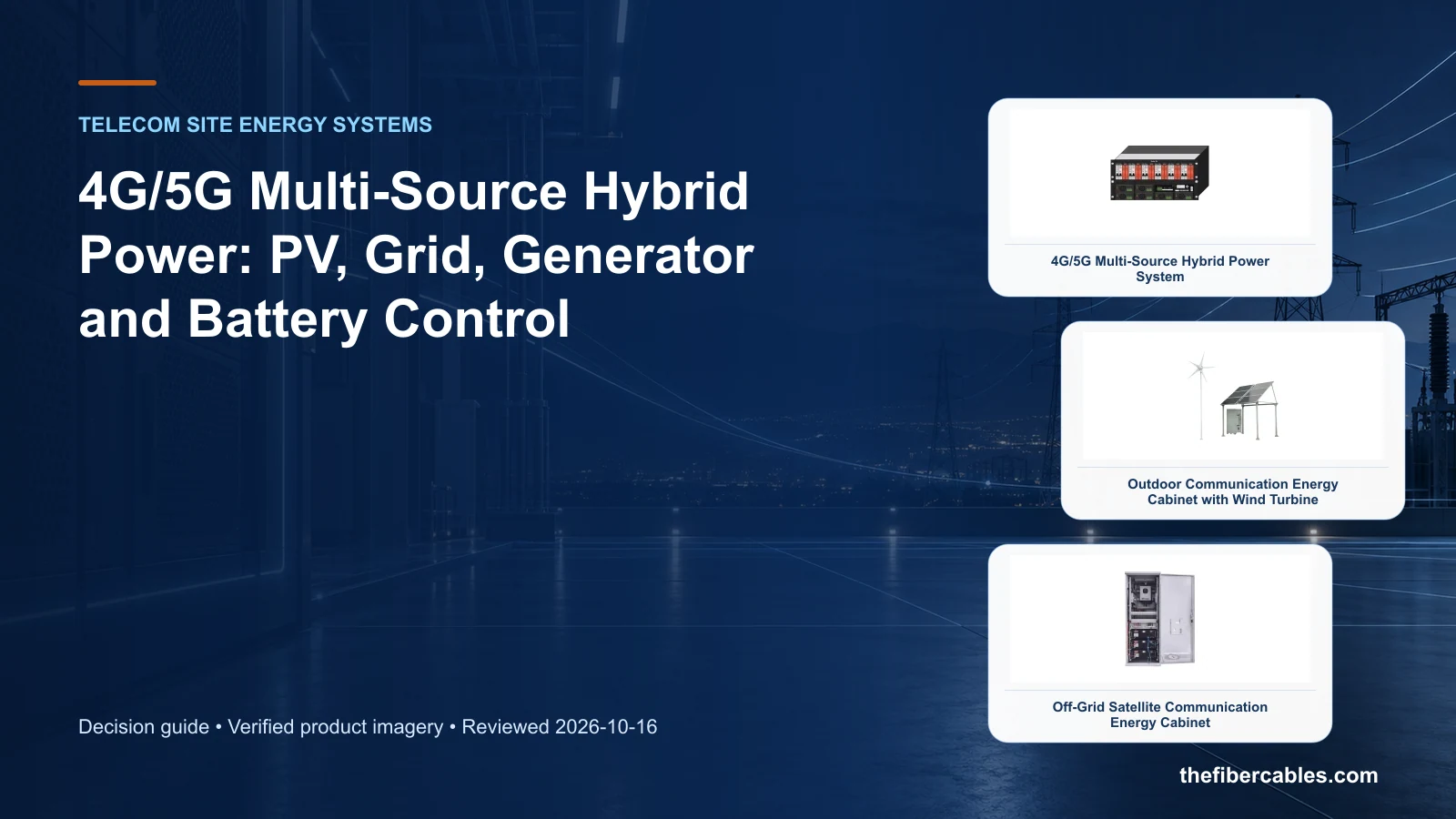 5G hybrid power system: 4G/5G Multi-Source Hybrid Power System selection guide