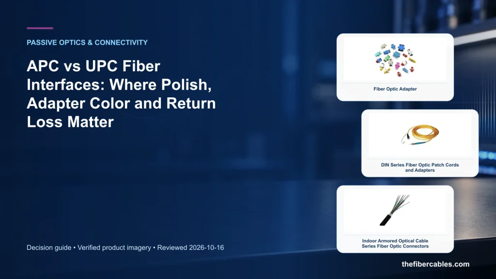 APC vs UPC Fiber Interfaces: Where Polish, Adapter Color and Return Loss Matter