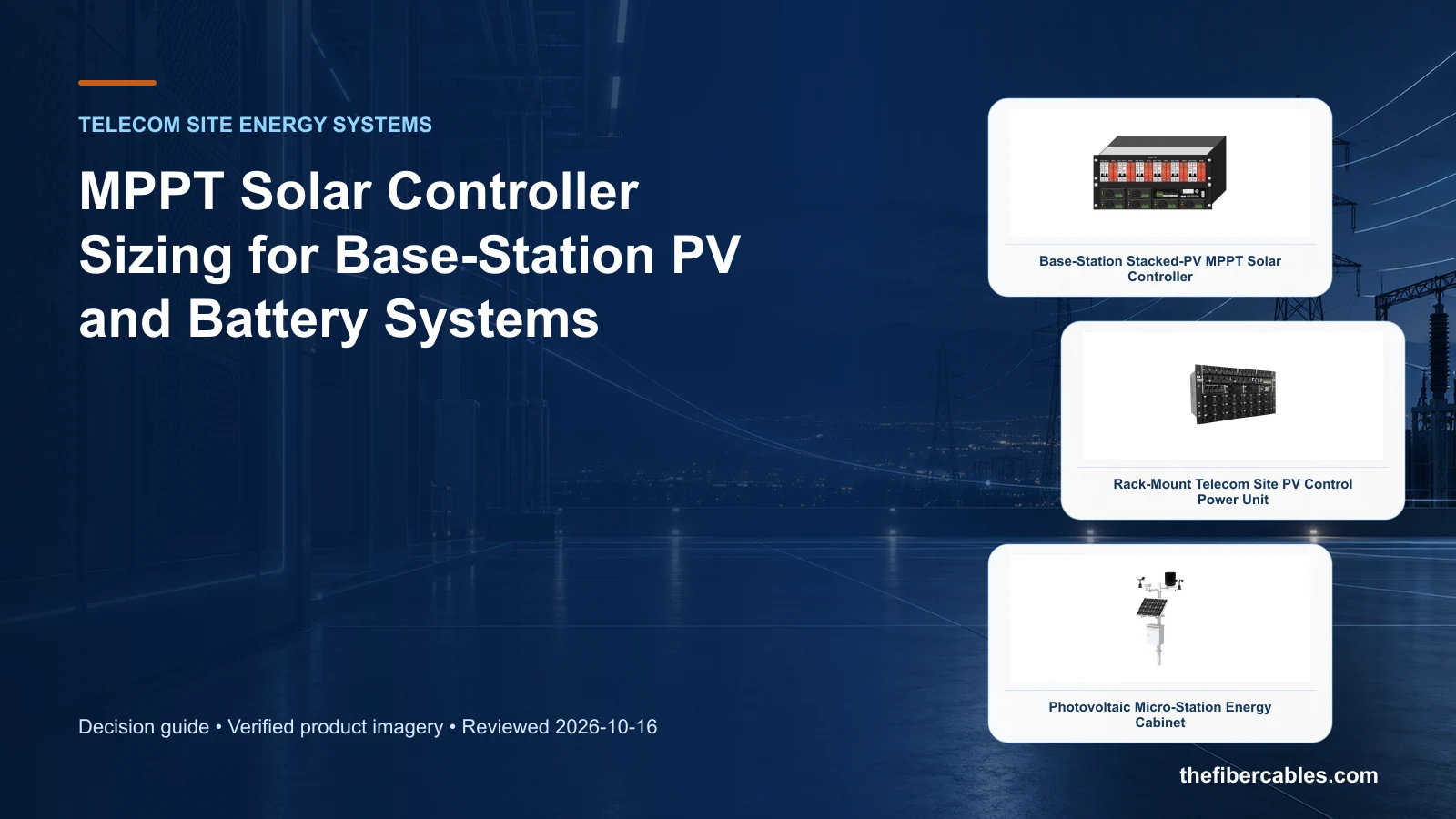 base station MPPT controller sizing: Base-Station Stacked-PV MPPT Solar Controller selection guide