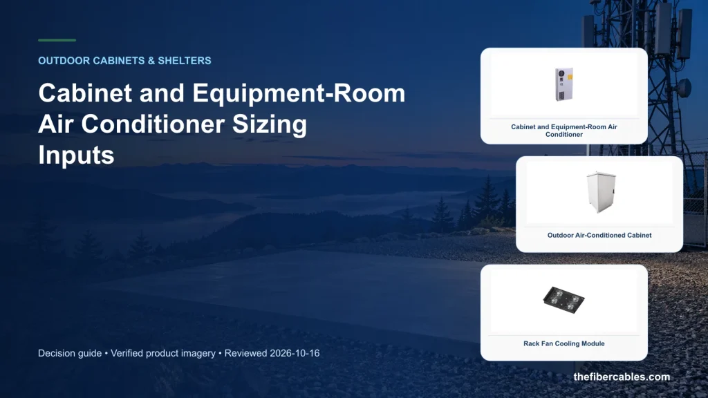 Cabinet and Equipment-Room Air Conditioner Sizing Inputs