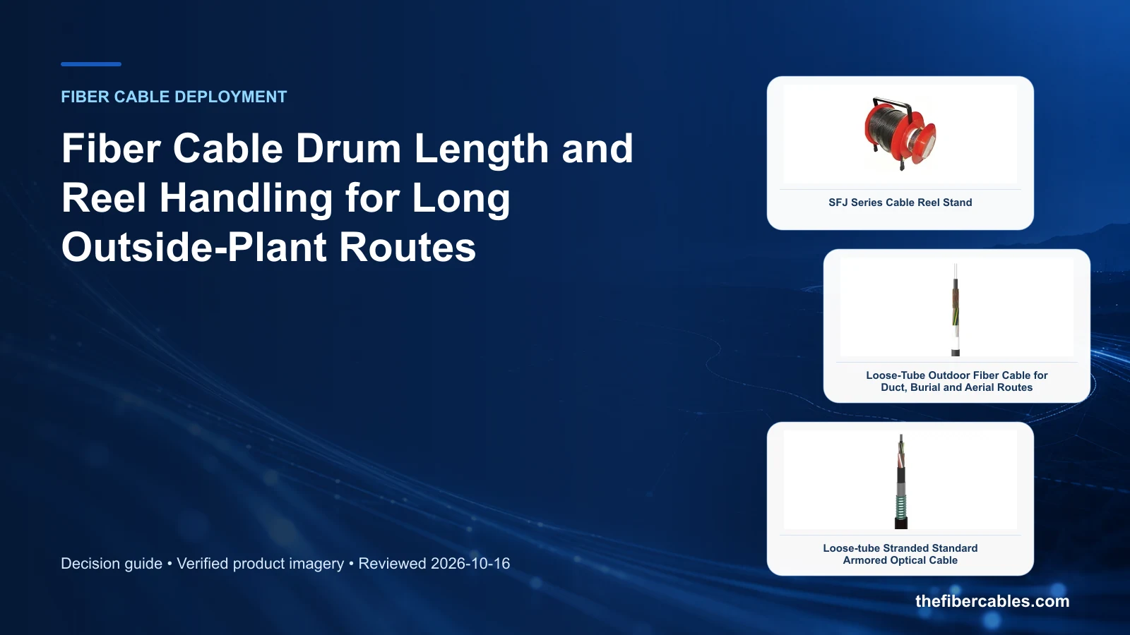 fiber cable drum length planning: SFJ Series Cable Reel Stand selection guide