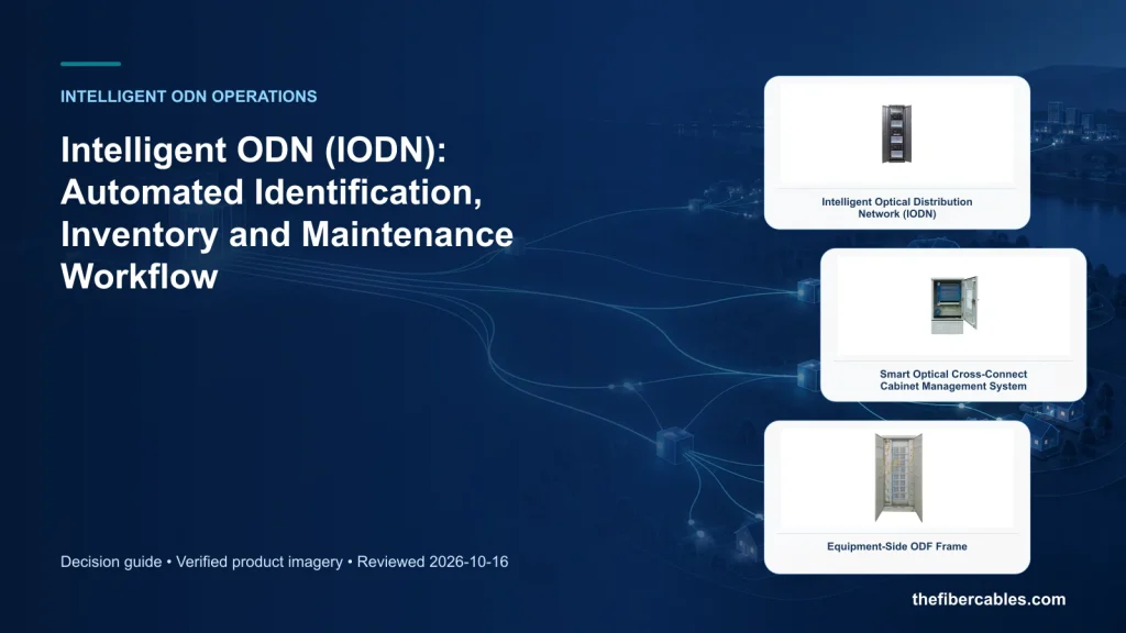 Intelligent ODN (IODN): Automated Identification, Inventory and Maintenance Workflow