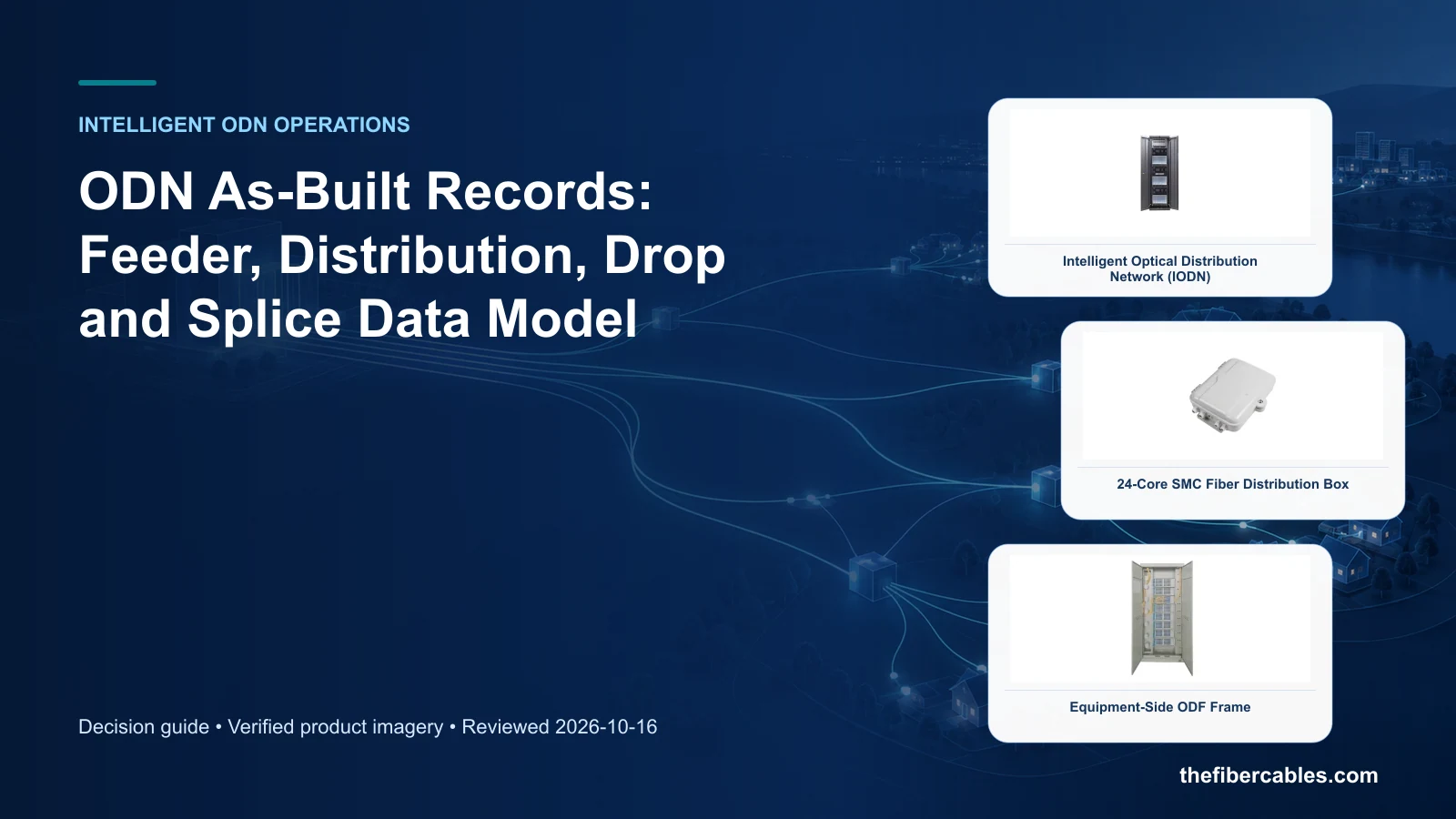 ODN as built records: Intelligent Optical Distribution Network (IODN) selection guide