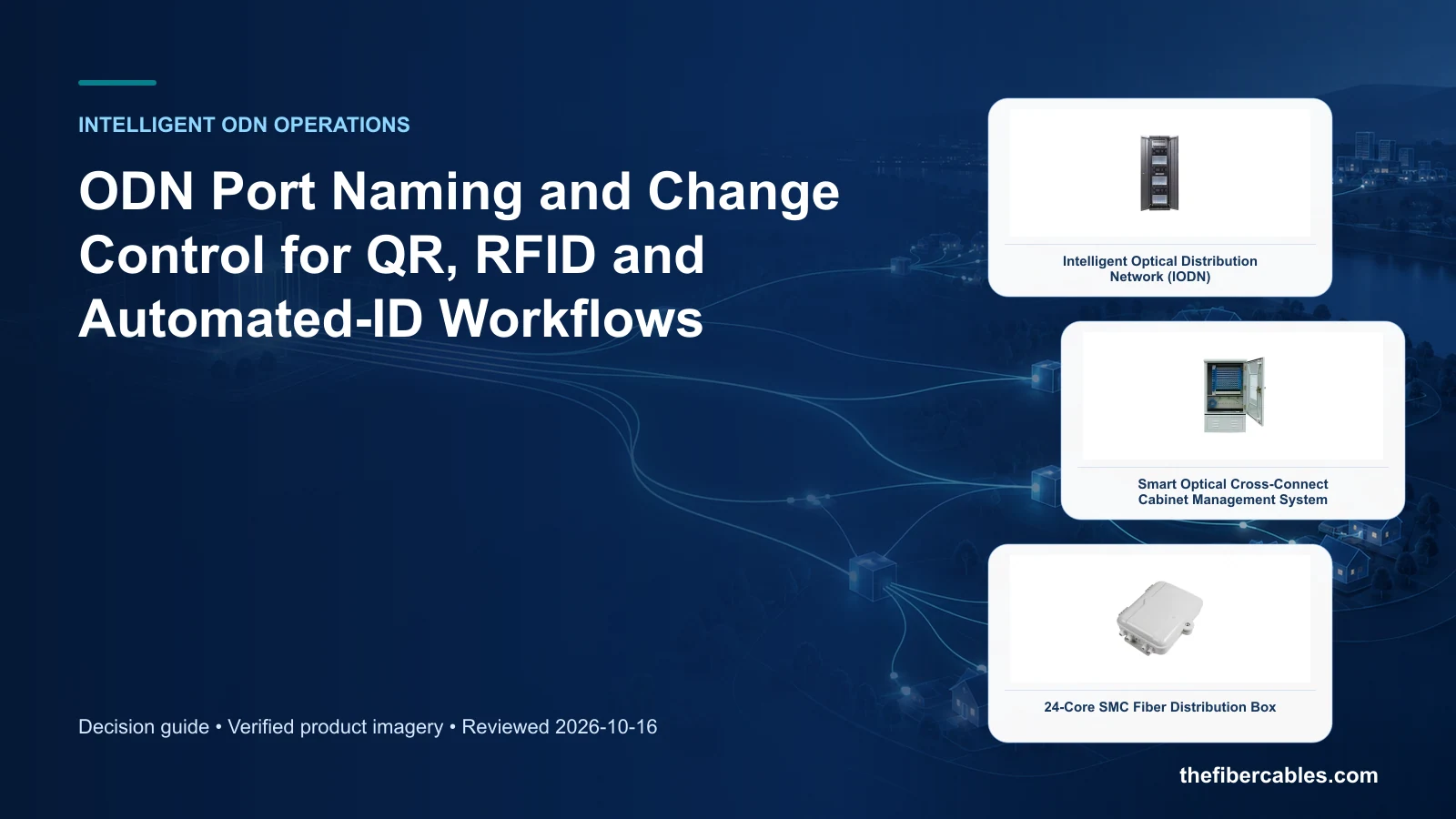 ODN port naming convention: Intelligent Optical Distribution Network (IODN) selection guide