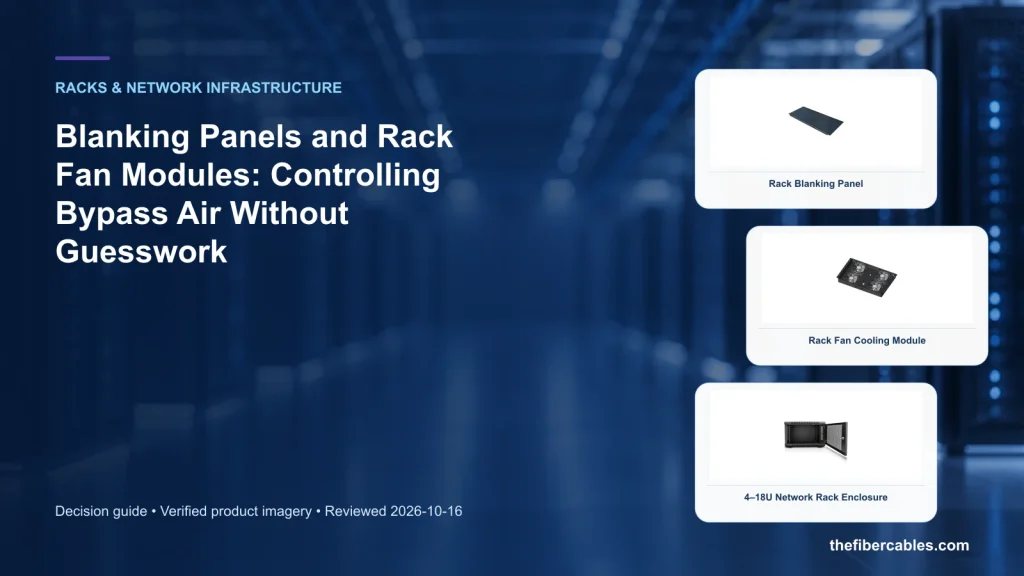 Blanking Panels and Rack Fan Modules: Controlling Bypass Air Without Guesswork