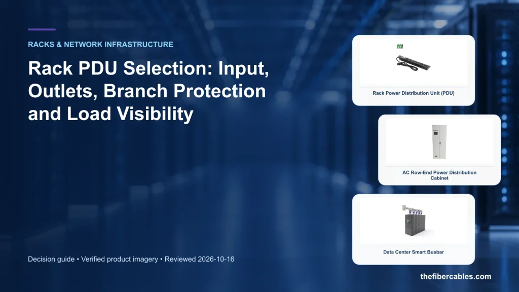 Rack PDU Selection: Input, Outlets, Branch Protection and Load Visibility