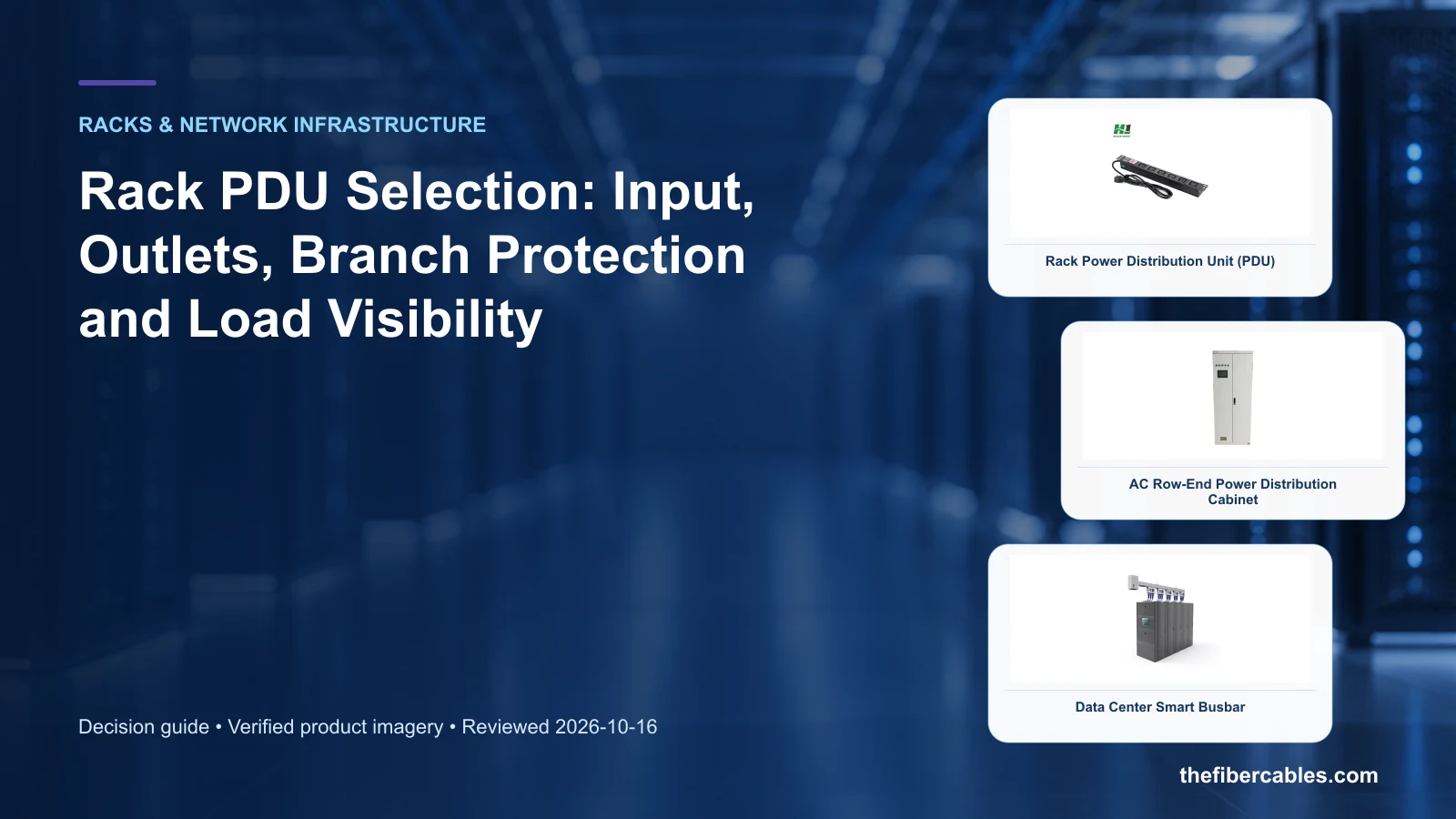 rack PDU selection: Rack Power Distribution Unit (PDU) selection guide