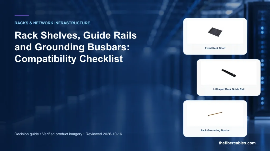 Rack Shelves, Guide Rails and Grounding Busbars: Compatibility Checklist