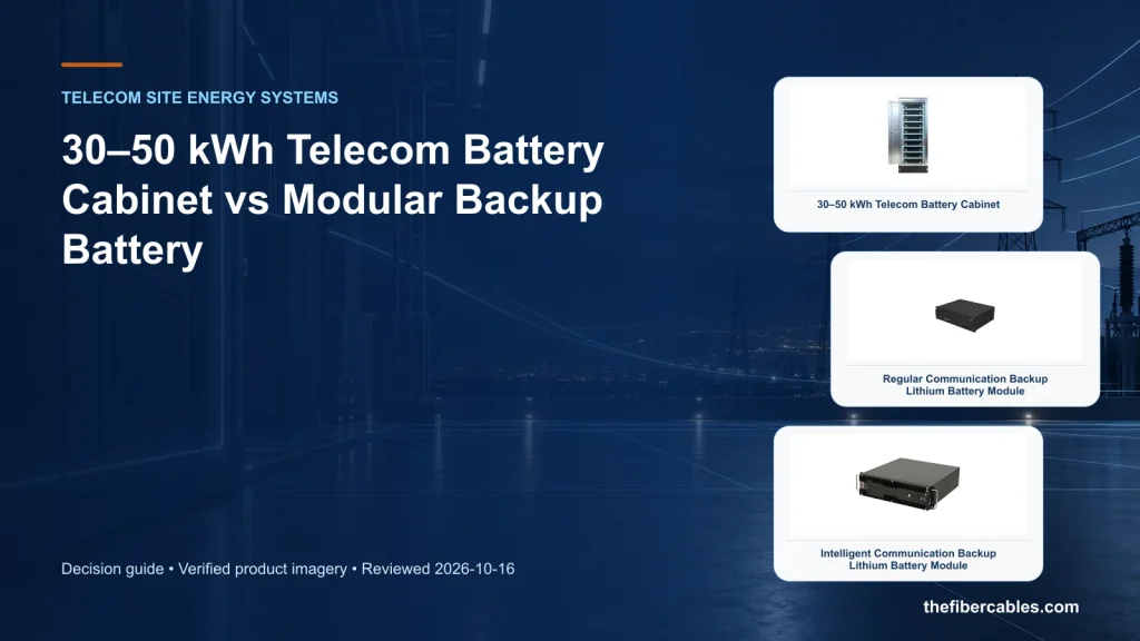 30–50 kWh Telecom Battery Cabinet vs Modular Backup Battery