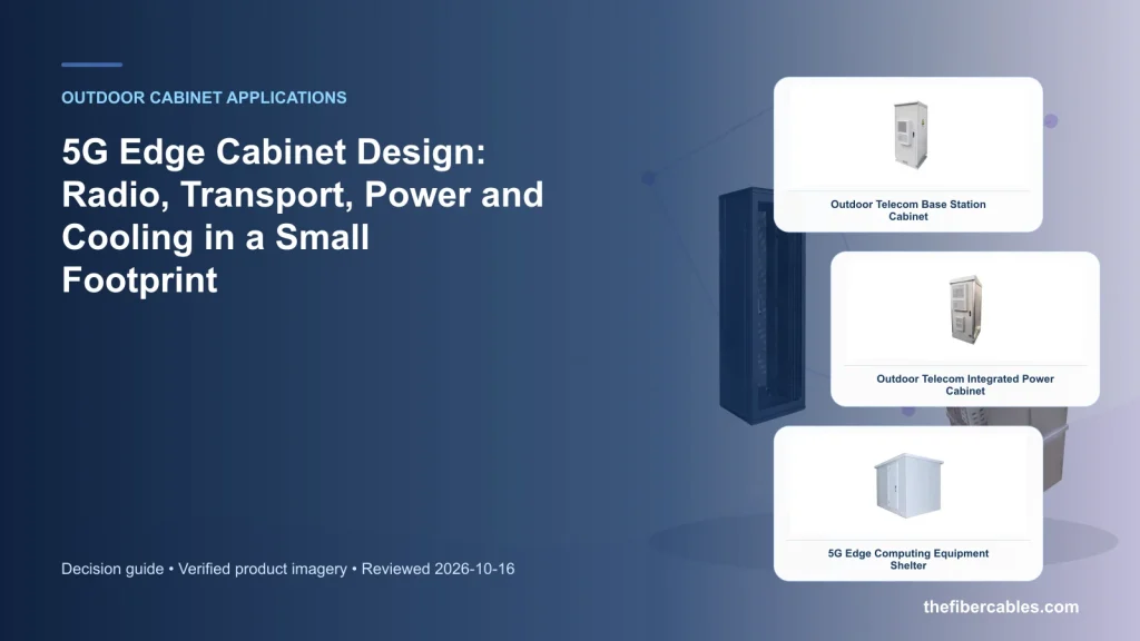 5G Edge Cabinet Design: Radio, Transport, Power and Cooling in a Small Footprint