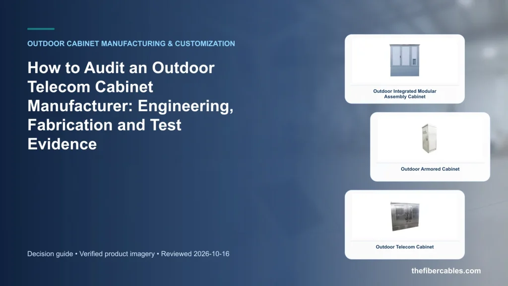 How to Audit an Outdoor Telecom Cabinet Manufacturer: Engineering, Fabrication and Test Evidence