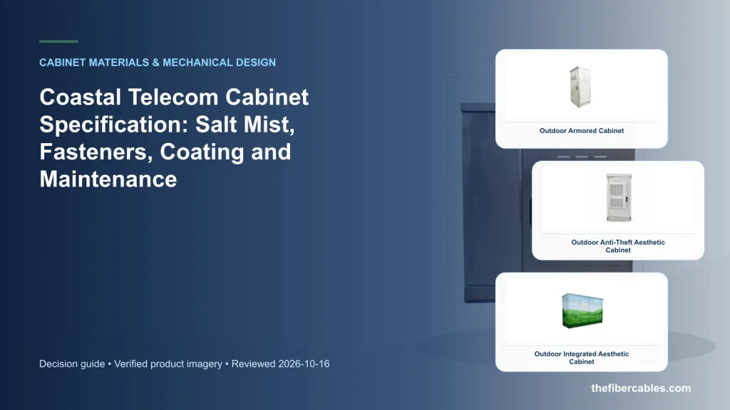 Coastal Telecom Cabinet Specification: Salt Mist, Fasteners, Coating and Maintenance