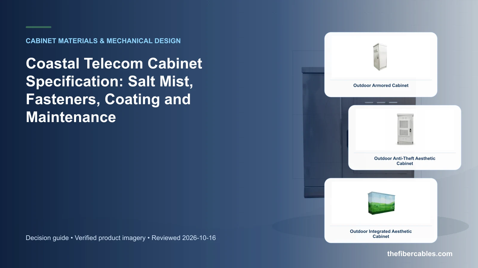 coastal telecom cabinet: Outdoor Armored Cabinet selection guide