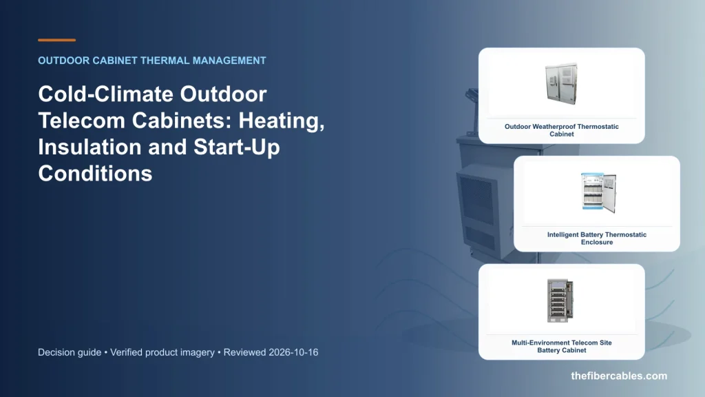 Cold-Climate Outdoor Telecom Cabinets: Heating, Insulation and Start-Up Conditions