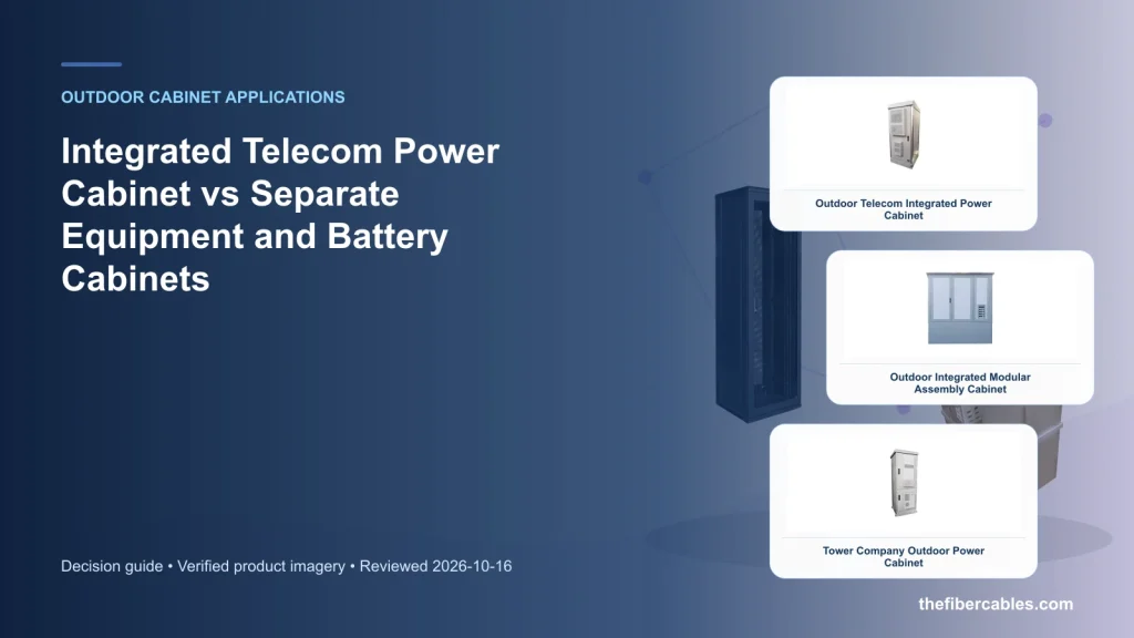 Integrated Telecom Power Cabinet vs Separate Equipment and Battery Cabinets