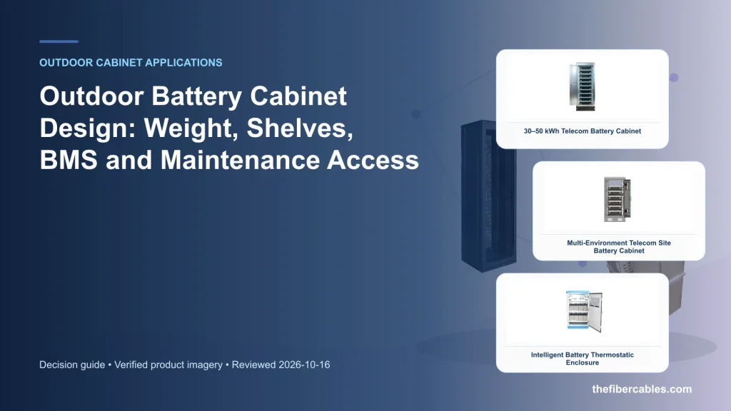 Outdoor Battery Cabinet Design: Weight, Shelves, BMS and Maintenance Access