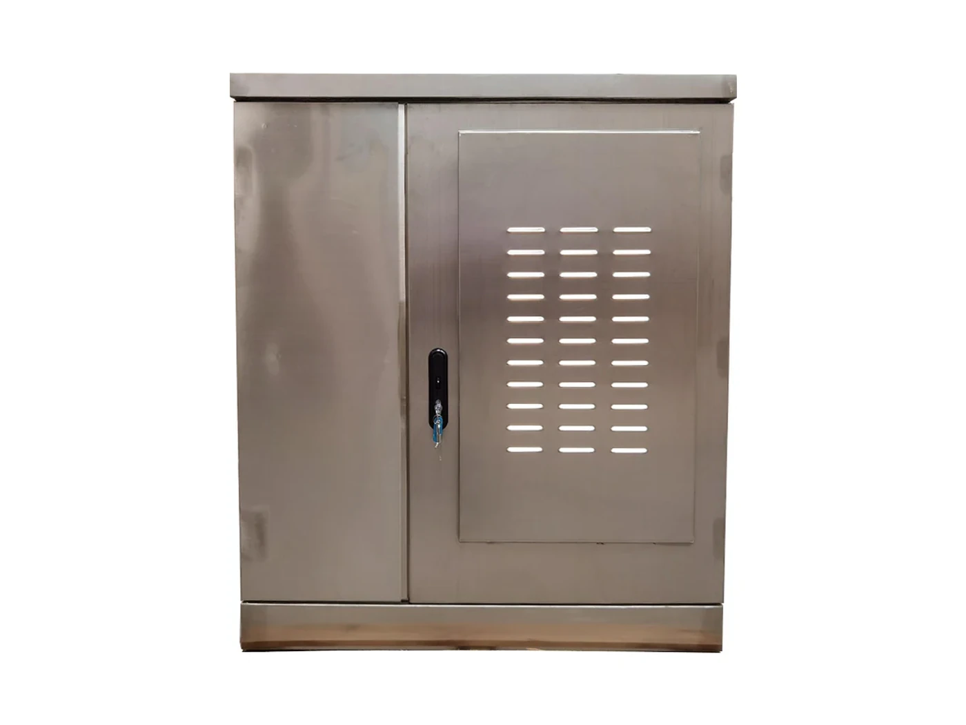 Outdoor cabinet enclosure on a white background