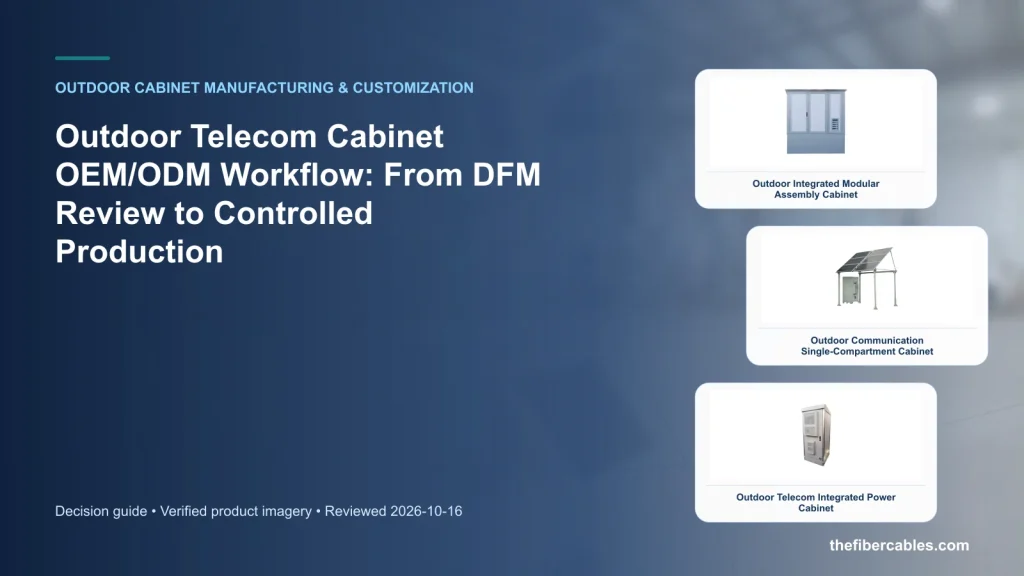 Outdoor Telecom Cabinet OEM/ODM Workflow: From DFM Review to Controlled Production
