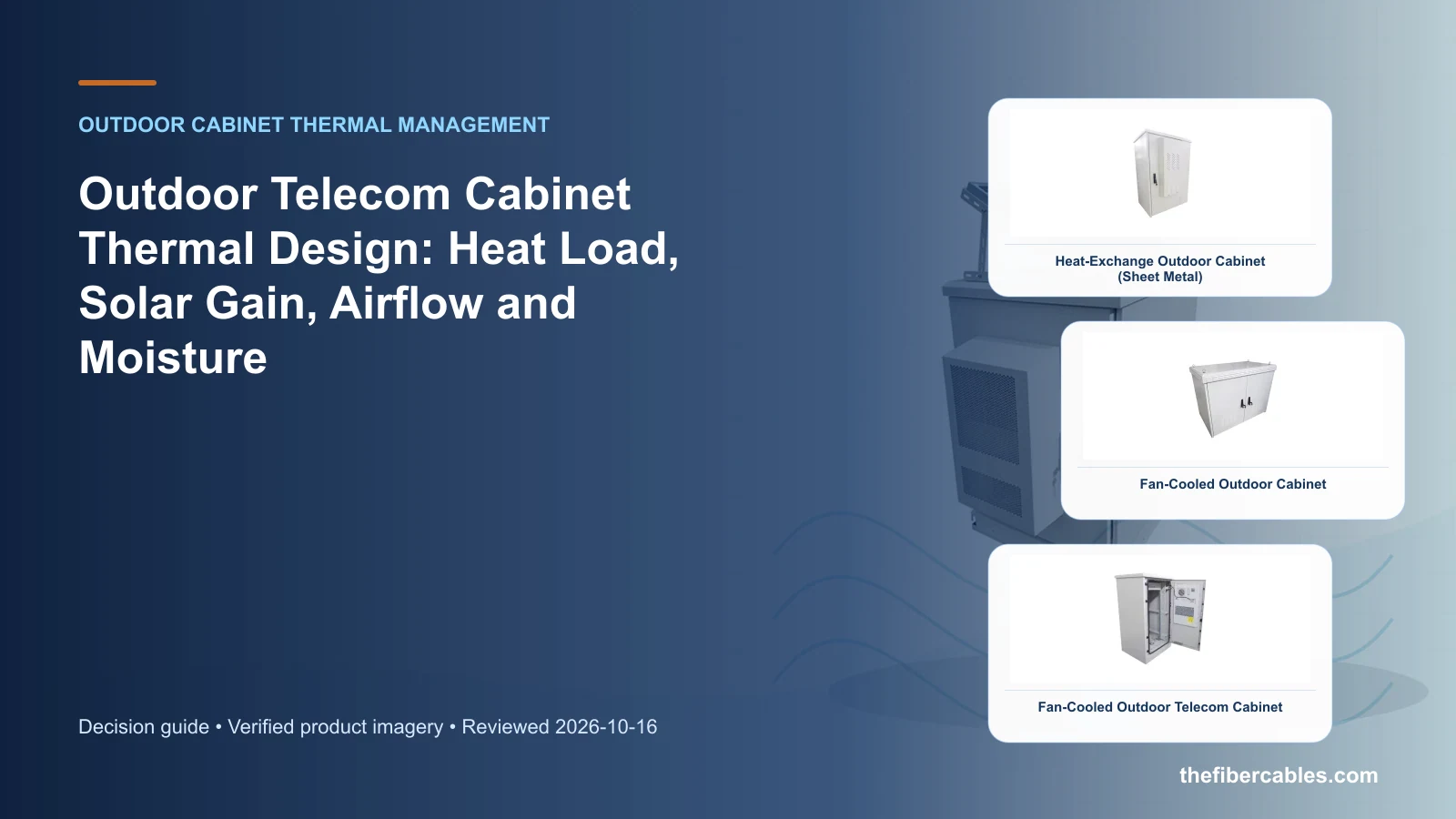 outdoor telecom cabinet thermal design: Heat-Exchange Outdoor Cabinet (Sheet Metal) selection guide