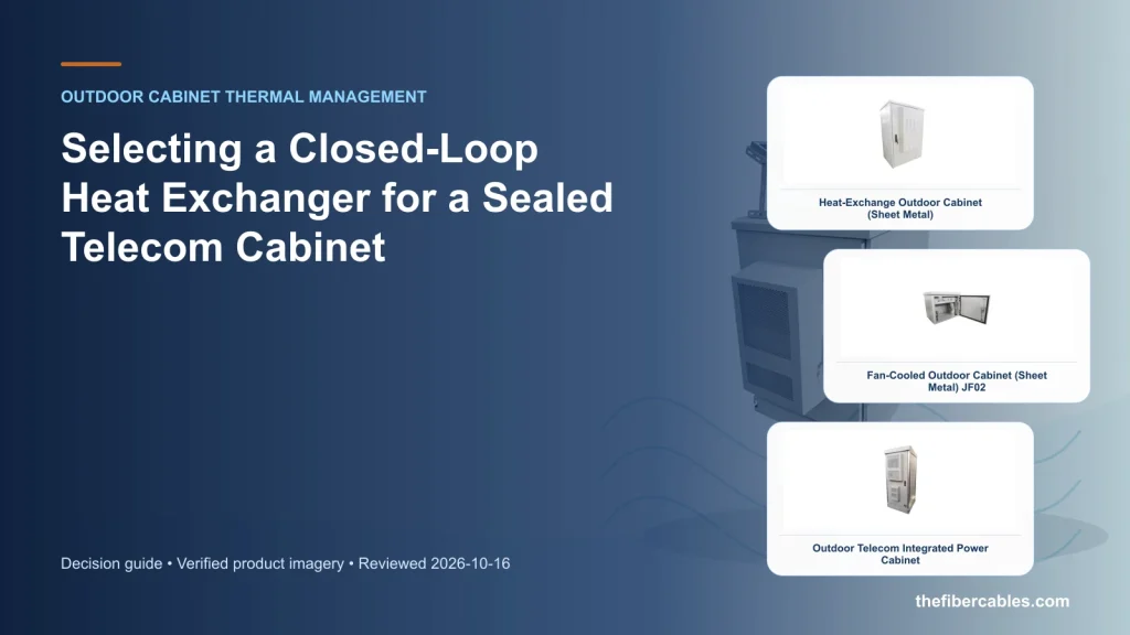 Selecting a Closed-Loop Heat Exchanger for a Sealed Telecom Cabinet