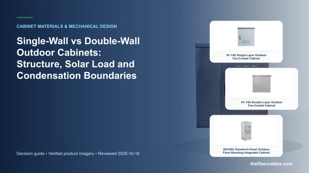 Single-Wall vs Double-Wall Outdoor Cabinets: Structure, Solar Load and Condensation Boundaries