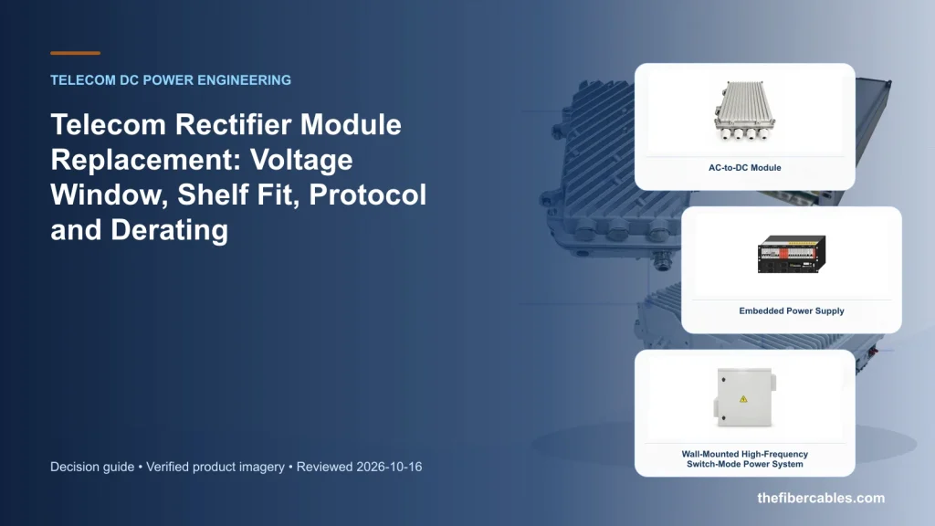 Telecom Rectifier Module Replacement: Voltage Window, Shelf Fit, Protocol and Derating
