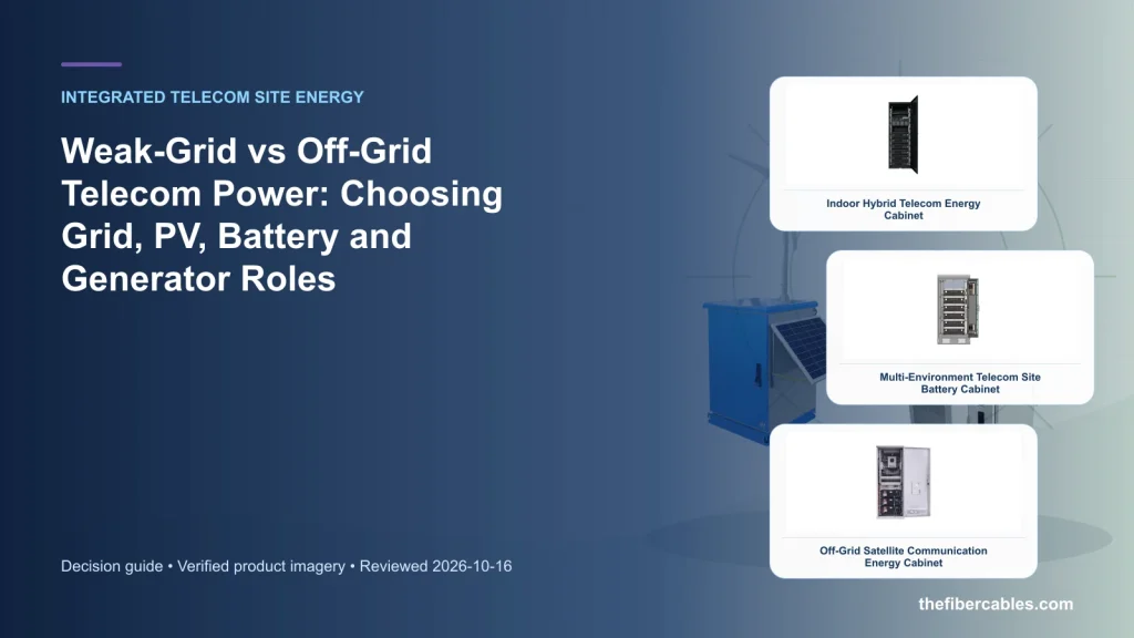 Weak-Grid vs Off-Grid Telecom Power: Choosing Grid, PV, Battery and Generator Roles