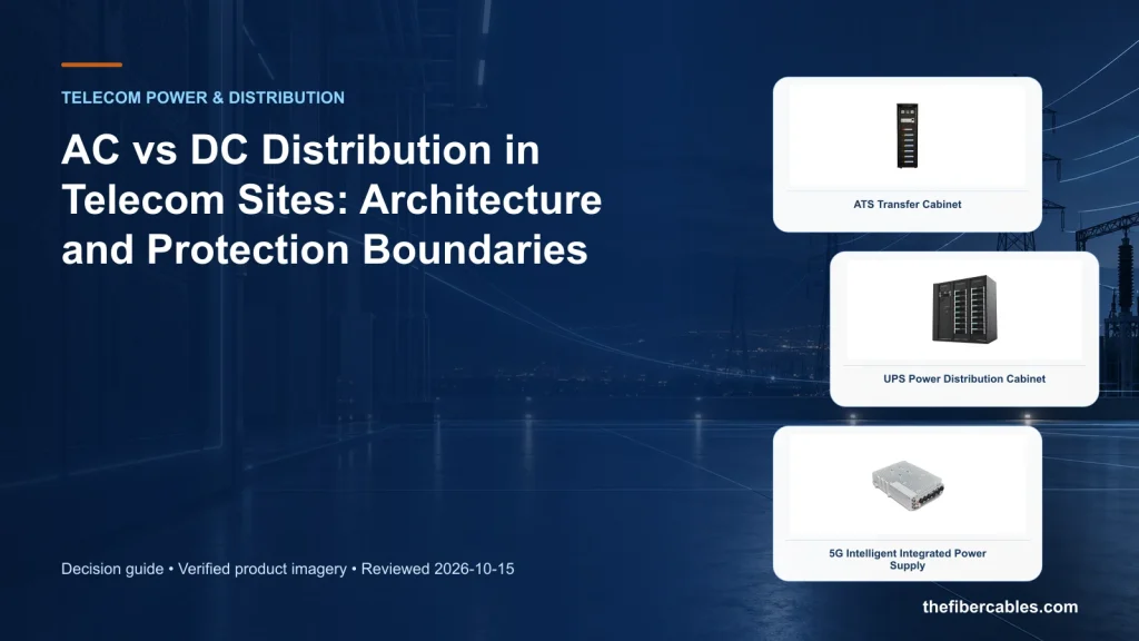 AC vs DC Distribution in Telecom Sites: Architecture and Protection Boundaries
