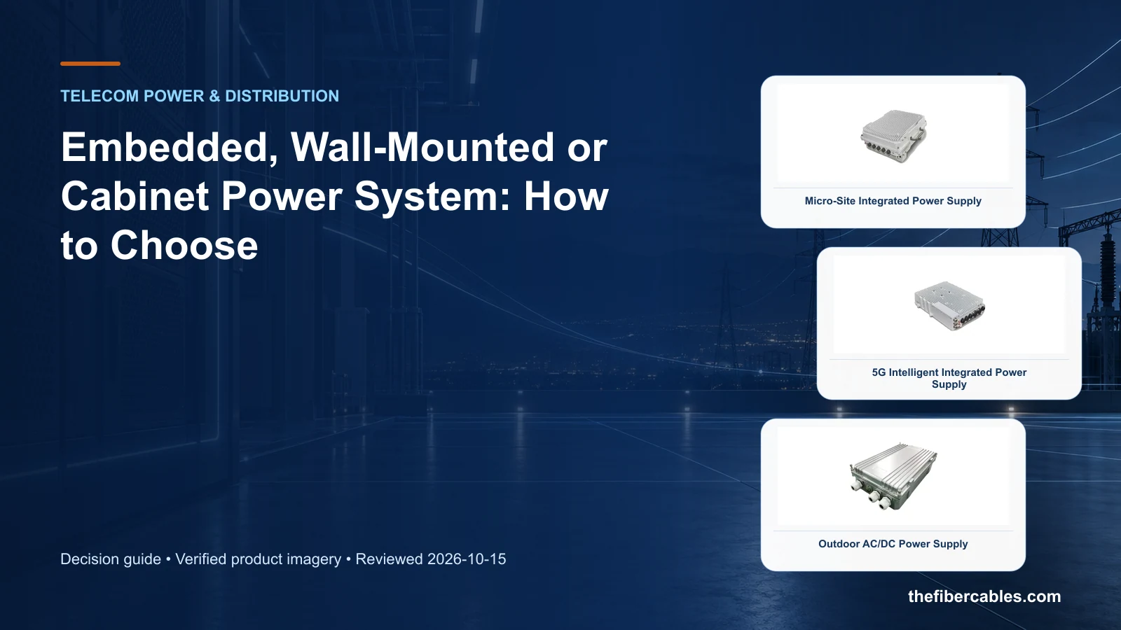 embedded telecom power supply: Micro-Site Integrated Power Supply selection guide
