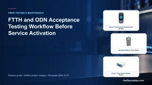 FTTH and ODN Acceptance Testing Workflow Before Service Activation
