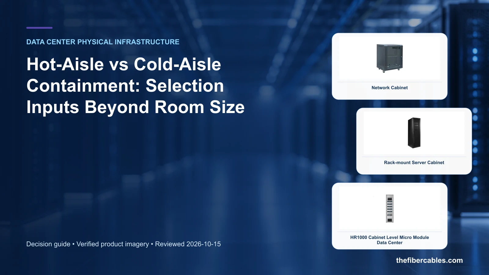 hot aisle vs cold aisle containment: Network Cabinet selection guide
