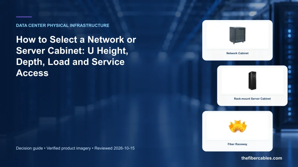 How to Select a Network or Server Cabinet: U Height, Depth, Load and Service Access