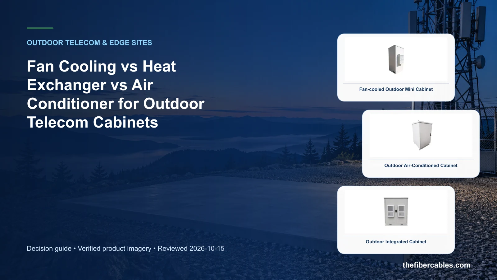 outdoor cabinet cooling: Fan-cooled Outdoor Mini Cabinet selection guide