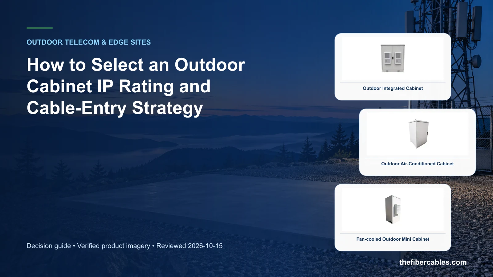 outdoor cabinet IP rating: Outdoor Integrated Cabinet selection guide