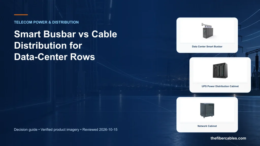 Smart Busbar vs Cable Distribution for Data-Center Rows