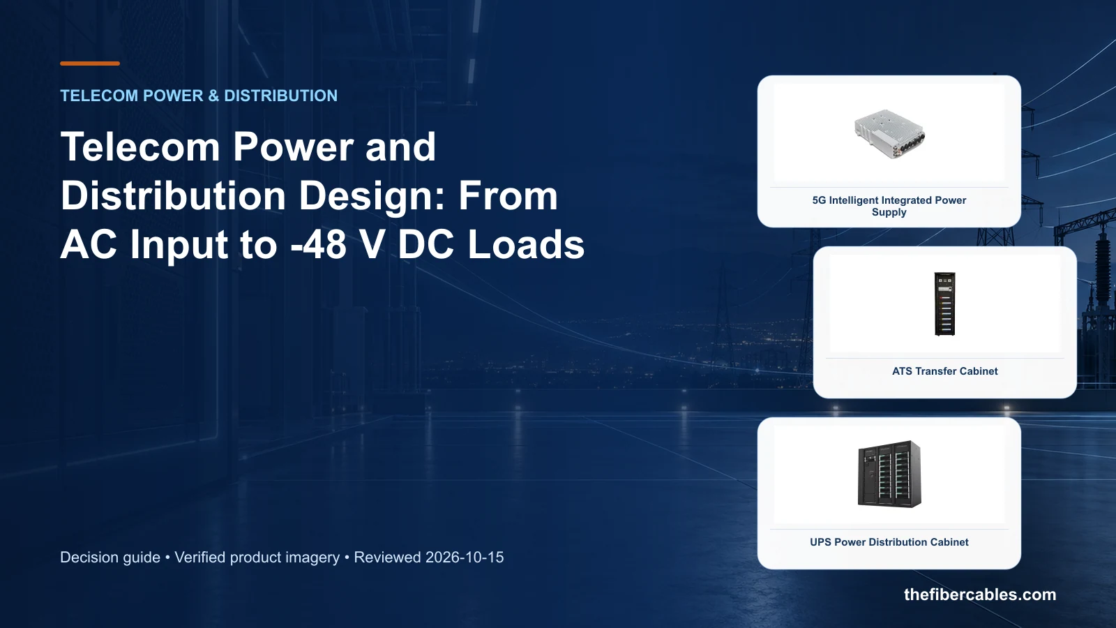 telecom power system design: 5G Intelligent Integrated Power Supply selection guide