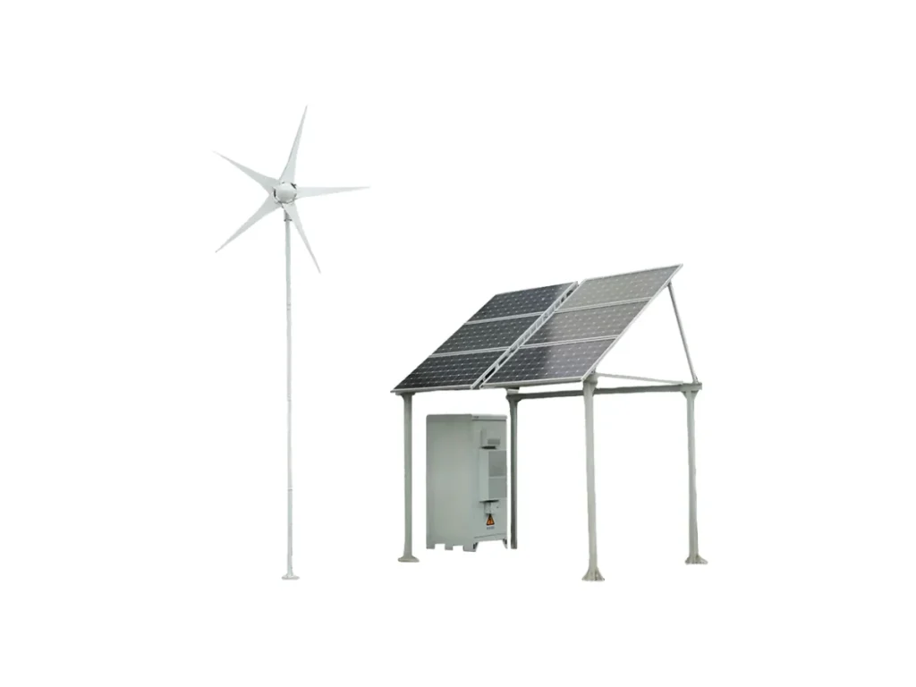 Outdoor Communication Energy Cabinet with Wind Turbine