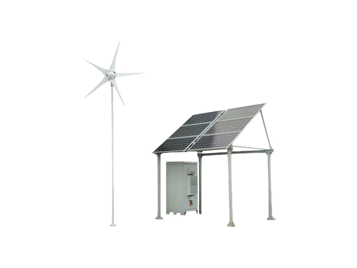 Outdoor Communication Energy Cabinet with Wind Turbine