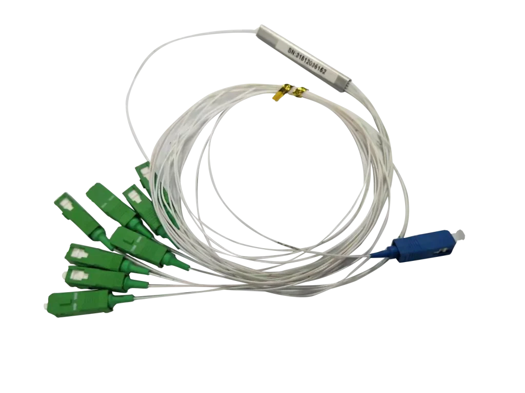 What is an optical fiber splitter used for?